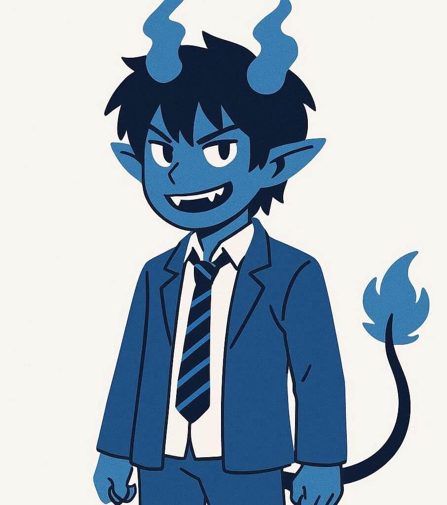 奥村燐 - 悪魔キャラクターイラスト画像 イラスト