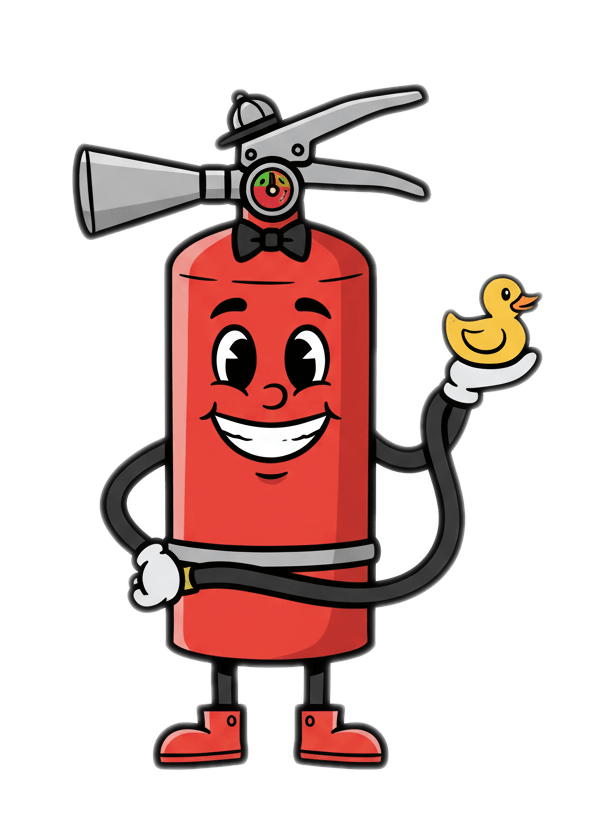 漫画の消火器のイラスト イラスト