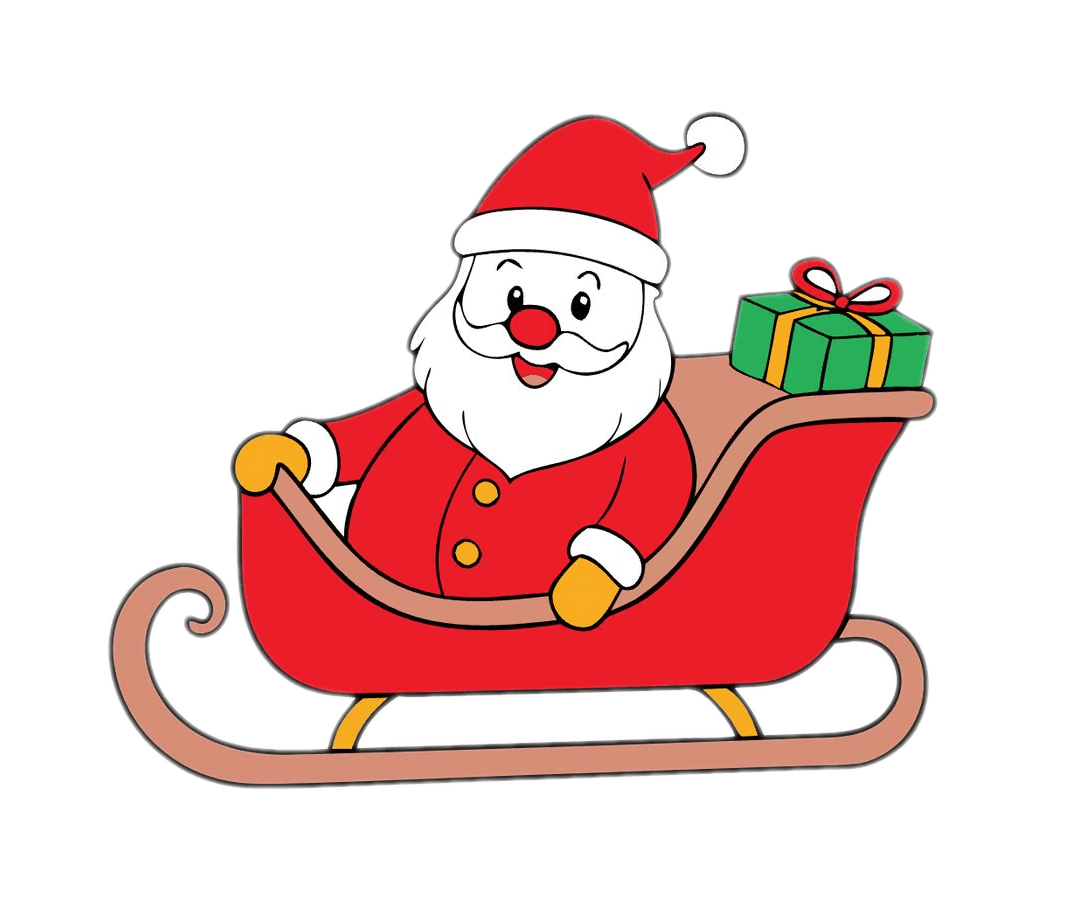 サンタとそりのイラスト漫画 イラスト